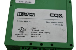 Émetteur-récepteur double PLC Contact <span class=keywords><strong>Cox</strong></span> Research TR-<span class=keywords><strong>2</strong></span>, 2900745 pour produit sous garantie - Product Image 2