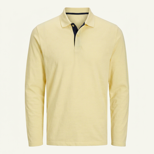 <b>Men</b> Full <b>Sleeve</b> <b>Polo</b> <b>Shirt</b> Custom Logo Business Casual Cotton <b>Polo</b> <b>Shirt</b> Premium Full <b>Sleeve</b> <b>Polo</b> <b>Shirt</b> for <b>Men</b> Custom Brand - Product Image 1