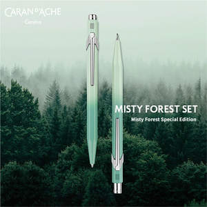 <span class=keywords><strong>CARAN</strong></span> <span class=keywords><strong>D</strong></span>'<span class=keywords><strong>ACHE</strong></span> pour Forêt Brumeuse 849/844 Stylo à bille à encre huileuse Crayon mécanique Ensemble étudiant Papeterie haut de gamme Encre noire 0,5 mm - Product Image 3