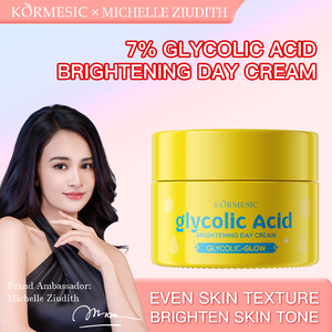 KORMESIC Wholesale 30g 7% Glycolic Acid Brightening Day <b>Face</b> Cream Whitening Organic Korean Facial Cream Lotion Private Label - Product Image 2