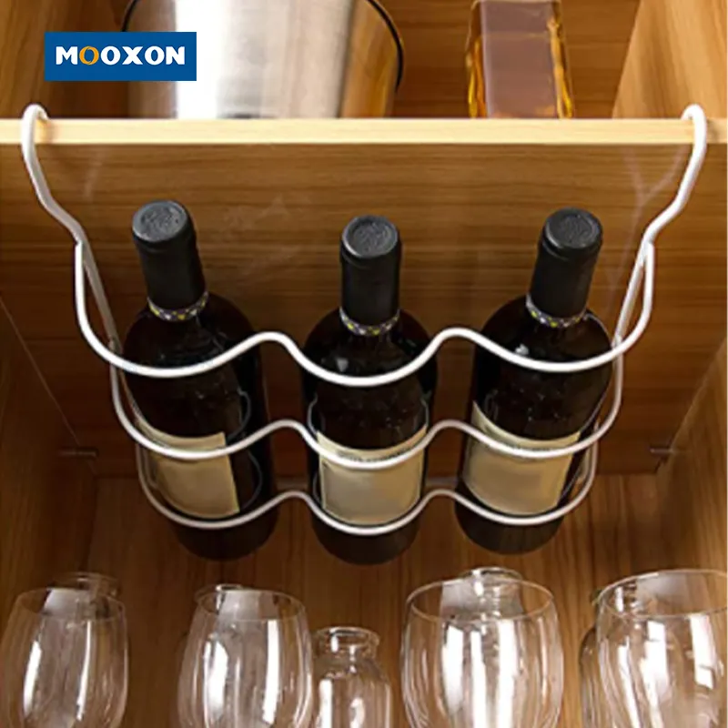 Cabinet Single Layer Kitchen Accessories Beer Bottle Fridge Organizer Wine Display Shelf Holder Hook Refrigerator Storage Rack
