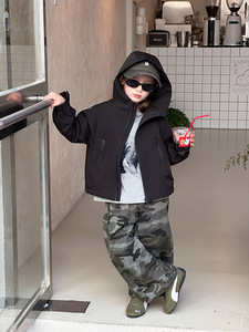 Chaqueta Cortavientos Impermeable de Poliéster Teñido para Niños, de Alta Calidad, Resistente, para 4.º Grado, Estilo Casual Holgado para Hombre y Mujer, Venta al por Mayor - Product Image 4