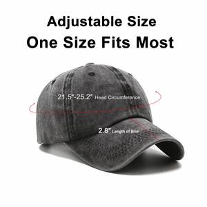 Gorra de Béisbol de Alta Calidad, Lavada, con Logotipo Bordado Personalizado, de 6 Paneles, Estilo Vintage, Ajustable - Product Image 2