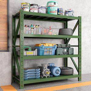 מתלה מתכת מתכווננת מדף ללא ספק מדפים פלדה מחסן בינוני מדף מדף מדף מדף מתכת - Product Image 3