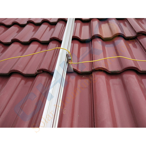 Крыша плитка солнечная панель Монтажный кронштейн рельс и Солнечный зажим для солнечной плитки крыши Монтажная система - Product Image 1