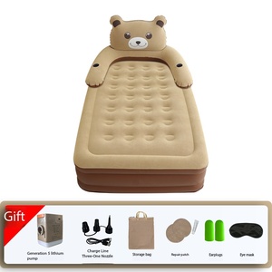 Colchón <span class=keywords><strong>Inflable</strong></span> Premium Little Bear, Colchón de Aire Portátil de Tamaño <span class=keywords><strong>Doble</strong></span> para Uso Doméstico, Colchón de Aire Flocado <span class=keywords><strong>Inflable</strong></span> para Acampar - Product Image 4