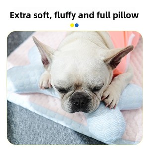 Kühlmatte für Haustiere mit Knochenkissen, atmungsaktive Sommer-Schlafmatte für Hunde und Katzen, Kühlmatte für Hunde - Product Image 5