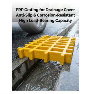 <span class=keywords><strong>Grille</strong></span> de drainage robuste en composite GRP moulé pour caniveaux, panneaux de protection, allées piétonnes et sols routiers - Product Image 2