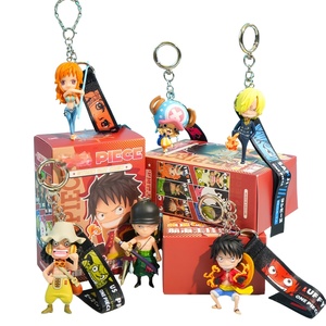 Set <span class=keywords><strong>de</strong></span> Llaveros <span class=keywords><strong>de</strong></span> <span class=keywords><strong>Anime</strong></span> <span class=keywords><strong>de</strong></span> Luffy, Zoro y Nami en Caja Sorpresa, Figuras Chibi <span class=keywords><strong>de</strong></span> PVC para Mayoristas Transfronterizos, Pedidos al por Mayor - Product Image 1