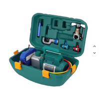 Outil de service CVC : Pompe à vide 2,5 CFM 1/4 CV avec jeu complet de manomètres, compatible avec les réfrigérants R410A, R22, R12