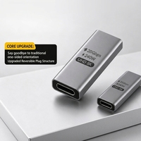 Adaptateur USB C Femelle-Femelle, Coupleur Type-C 20 Gbit/s avec Charge Rapide 240 W et Vidéo UHD 8K60Hz, Double Face
