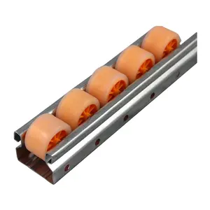 Industriële Stalen Rollers Rail Track Fluency Strips Roll Pallet Transportsysteem Voor Supermarkt Opslag Assemblagelijn