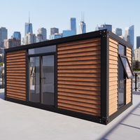 Rumah Kontainer Portabel 3 Kamar Tidur Rumah Prefab Modular Lepas Pasang Berkualitas Tinggi dengan Toilet untuk Bungalow atau Rumah Mungil