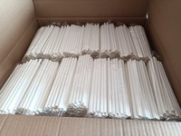 Pailles à boire en papier rayées de couleur personnalisée, pailles en papier colorées, pailles jetables biodégradables, vente en gros