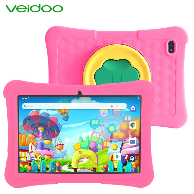 10.1 inch 1280x800 HD IPS Touchscreen WiFi 6GB 128GB ROM Kids Tablets Android Toddler Tablet Pc with YouTube Neflix