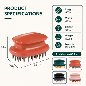 Brosse de massage du cuir chevelu personnalisée avec logo, poils souples en TPR, peigne de lavage des <span class=keywords><strong>cheveux</strong></span>, exfoliant humide et sec, portable, fournisseur OEM en gros - Product Image 6