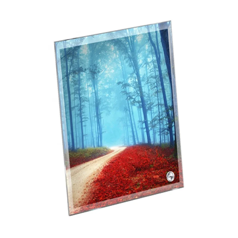 BL-31 Sublimation Glass Photo Frame High Quality Blank Glass Photo Frame Consumables