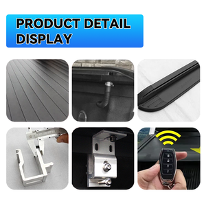 YTPIONEER Manual retráctil de aluminio duro camión cama cubierta de acero inoxidable Tonneau <span class=keywords><strong>Ford</strong></span> F150 Raptor 2009-2022 4x4 estilo de diseño - Product Image 3