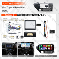 Autoradio multimédia 12,3 pouces, lecteur vidéo, Carplay sans fil, écran pour Toyota Hilux 2015, écran tactile vidéo