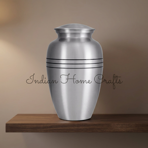 Metal Cremation Urn Human <b>Ashes</b> Urn Portable Decorative Memorial <b>Keepsake</b> Custom Printing - Indian Home Crafts - Product Image 1