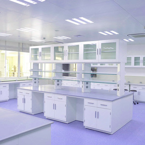 Mesa de trabajo de acero para laboratorio, banco central para escuela u hospital, antiestático - Product Image 1