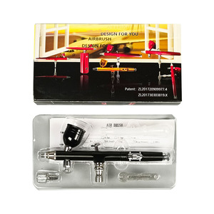 Aérographe AR180 0,3-0,5 mm à double action, alimentation par gravité, portable, pour travaux artistiques, modélisme, peinture automobile - Product Image 4
