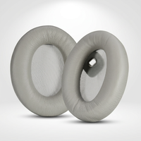 Coussinets d'oreille en cuir protéiné de remplacement pour casque sans fil Sony WH-1000XM4 XM4, coussinets en mousse à mémoire de forme douce