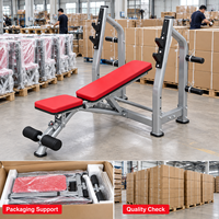 Rak Bench Press Besi Multifungsi Profesional Lipat untuk Barbell, Peralatan Fitness Gym, Penggunaan Rumah & Komersial