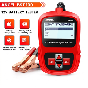 Probador Profesional de Baterías de Coche de 12V con Modos de Prueba en el Vehículo y Fuera del Vehículo para Baterías Sumergidas/<span class=keywords><strong>AGM</strong></span>/GEL - BST200 - Product Image 1