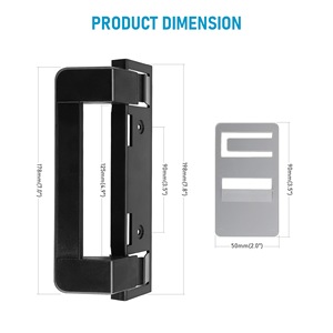 RV Refrigerator <b>Door</b> <b>Handle</b> Holder Grip For DM2672 DM2682 DM2872 DM2882 Models Black Plastic <b>Replacement</b> Kit - Product Image 2