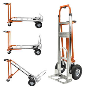 Camión de mano plegable 3 en 1 <span class=keywords><strong>convertible</strong></span> de aluminio resistente con ruedas inflables y mango ergonómico para construcción, logística - Product Image 1