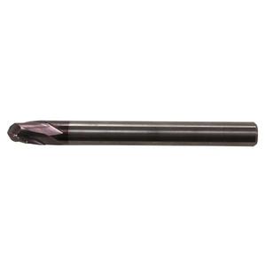 Fresa de extremo de carburo de alto rendimiento TA1433 con punta de bola de hélice de 30 °, 4 flautas, tapa recubierta de estaño, TiAlN, 2 Bordes de corte, vástago extendido - Product Image 1