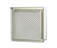 Meilleur prix – Brique/bloc de verre creux dépoli transparent 190x190x80mm – Couleurs bleu, vert, rouge, rose pour extérieur, salon, salle de bain