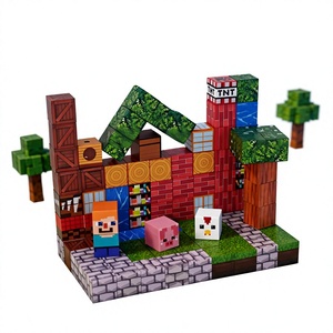 My World STEM Educational Toy for Kids Multicolored Plastic Tiles Cube Building Blocks Construction Kits - Product Image 1