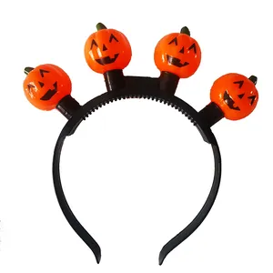 witch Bar Ghost Pumpkin Flashing led Halloween headband pumpkin for Halloween party