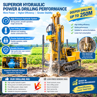 Foreuse de puits d'eau CE montée sur camion, profondeur 300m, pour forage de puits profonds