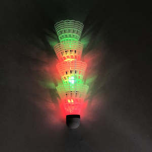 Volants de <span class=keywords><strong>Badminton</strong></span> en Nylon avec plumes, 5 pièces LED, pour divertissement - Product Image 5