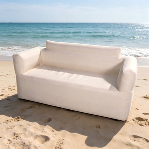 Custom Single Air <b>Sofa</b> Eco-friendly PVC <b>Inflatable</b> Couch Chair White Modern Design Living Room Bedroom Portable <b>Sofa</b> Park - Product Image 5