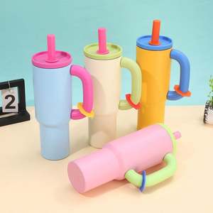 2025 New Custom Logo 40 Oz <b>Cup</b> 40Oz Stainless Steel Outdoor Tumbler 40Oz Flip <b>Straw</b> Tumbler <b>With</b> Handle - Product Image 2