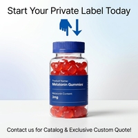 Gummies de mélatonine en gros pour usines, marque privée, soulagement du stress et amélioration de la qualité du sommeil