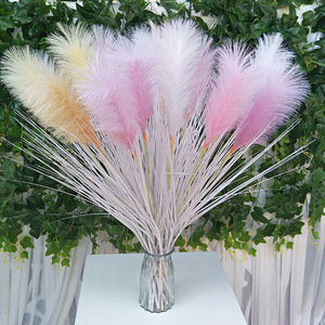 Flores Artificiales Queyiyi, Caña de Paja Artificial de 80 cm, Blanca, Decoración de Interiores, Decoración del Hogar, Accesorios de Fotografía - Product Image 4