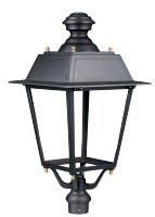 Lampadaires de style colonial pour extérieur IP66, lanterne de parc, lumière de jardin classique à LED