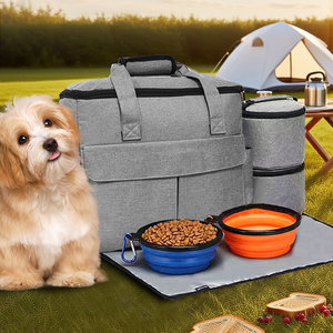 Wholesale Waterproof Pet Outdoor Travel Backpack <strong>Dog</strong> Cat Food Storage Bag Oxford Cloth Large Capacity Folding Multi-function - Product Image 2