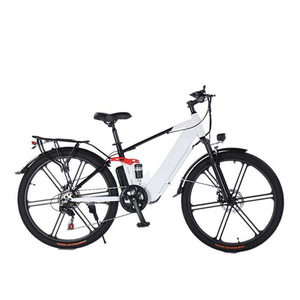 Bicicleta Eléctrica Deportiva de Montaña para Adultos con Cuadro de Acero al Carbono de 26*2.215 Pulgadas, Motor Trasero de 7 Velocidades, Batería de Litio de 36V y Doble Suspensión - Product Image 3