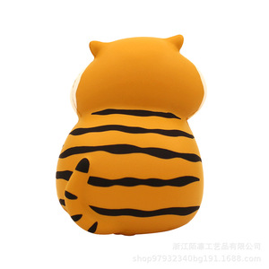 ของเล่นนุ่มรูปเสือการ์ตูนน่ารัก บรรเทาความเครียด ของขวัญส่งเสริมการขาย PVC ของตกแต่ง - Product Image 3