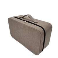 Offre Spéciale Service à café portable mini sac à café en cuir Bouilloire en acier inoxydable moulin à café