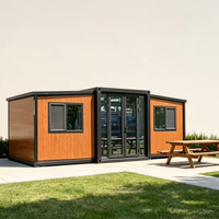 Maison conteneur modulaire extensible à 2 chambres pour camping, bureau, dortoir, réinstallation, personnalisable et isolée