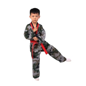 Uniformi di <span class=keywords><strong>Taekwondo</strong></span> Personalizzate per Allenamento Arti Marziali, Tute Mimetiche WTF all'Ingrosso - Product Image 1