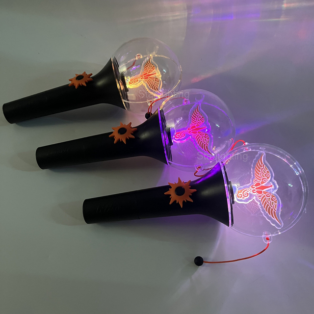 OEM Custom Kpop Official LED Fan Light Stick Concert Cheering Glowing Stick Fans Meeting Light Stick