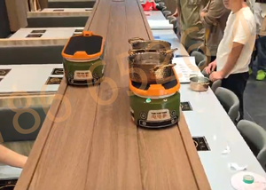 Bande transporteuse Nigiri Sushi Restaurant <span class=keywords><strong>Kaiten</strong></span> Sushi Bande transporteuse rotative avec robot de livraison de nourriture - Product Image 3